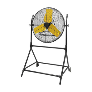 24 in. 3 Speeds Roll-About Tilt Stand Fan with Ball Bearing Powerful 2/5HP Motor