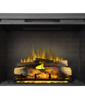 34.7-in Black Electric Fireplace Insert