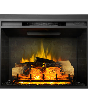 27.1-in Black Electric Fireplace Insert