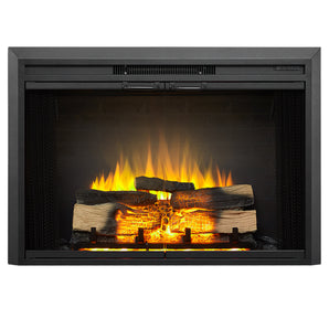 36.7-in Black Electric Fireplace Insert