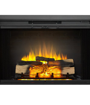 36.7-in Black Electric Fireplace Insert