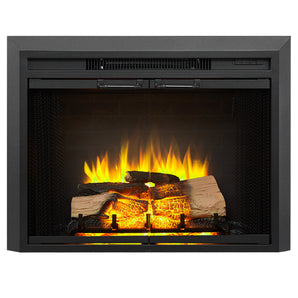 27.1-in Black Electric Fireplace Insert