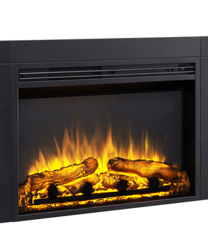 28-in Black Electric Fireplace Insert