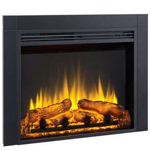 32-in Black Electric Fireplace Insert