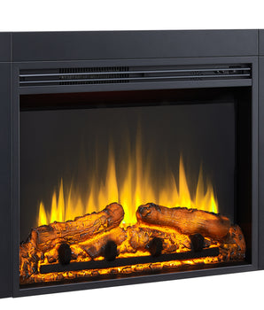 32-in Black Electric Fireplace Insert