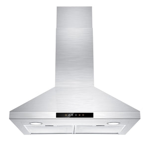 30 in. Convertible Wall Mounted Range Hood in Stainless Steel