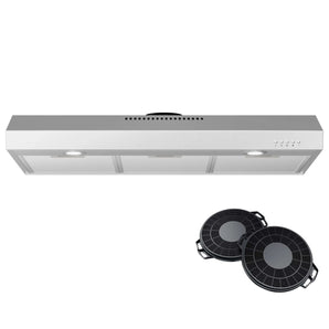 30 in. 200 CFM Convertible Under Cabinet Range Hood in Stainless Steel