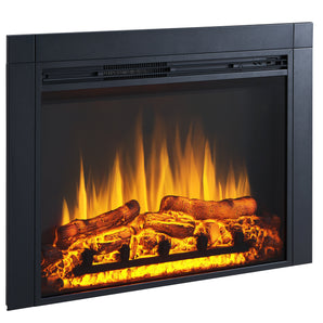 36-in Black Electric Fireplace Insert