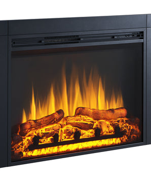 36-in Black Electric Fireplace Insert