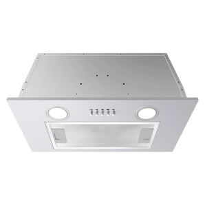 20 in. 450 CFM Ducted Insert Range Hood in Stainless Steel with 3 Speed Exhaust Fan