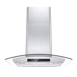 30 in. 450 CFM Convertible Wall Mounted Range Hood with 3-Speed Exhaust Fan