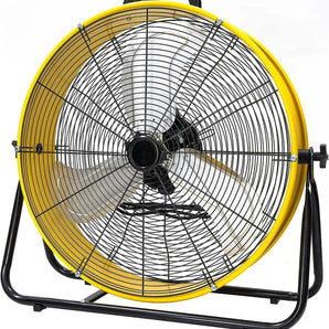 24 in. 3 Speeds Portable High Velocity Drum Fan with Powerful 1/3 HP Motor