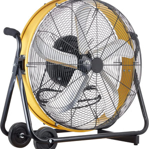 24 in. 3 Speeds High Velocity Internal Oscillating Barrel Floor Fan with Powerful 1/4 Motor