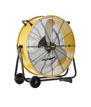 24 in. 2 Speeds Portable High Velocity Drum Fan with Powerful 1/3 HP Motor