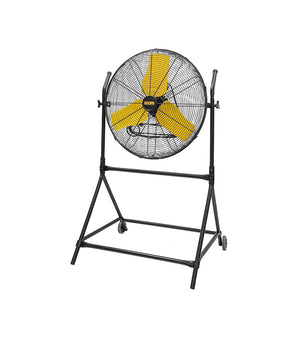 24 in. 3 Speeds Roll-About Tilt Stand Fan with Ball Bearing Powerful 2/5HP Motor