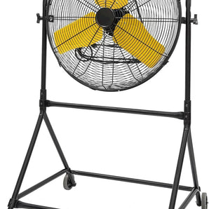 24 in. 3 Speeds Roll-About Tilt Stand Fan with Ball Bearing Powerful 2/5HP Motor