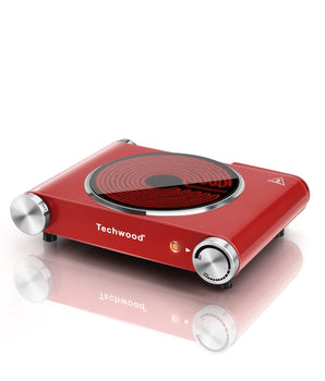 7.6-in Red Infrared Ceramic Electric Stove 1200-Watt Electric Hot Plate