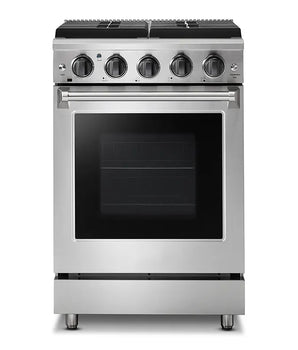 24 in. 3.7 cu. ft. Freestanding Gas Range in Stainless Steel