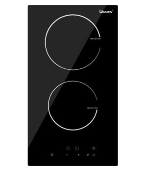 12 in. 2 Elements Radiant Glass Top Electric Cooktop