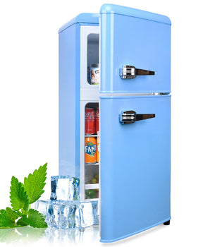 3.5 cu. ft. Retro Mini Refrigerator with Freezer